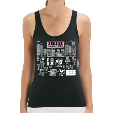 Débardeur femme coton bio noir Zenzile - Meta Meta (Zenzile)