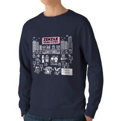 Sweat homme bio col rond bleu marine Zenzile - Meta Meta (Zenzile)