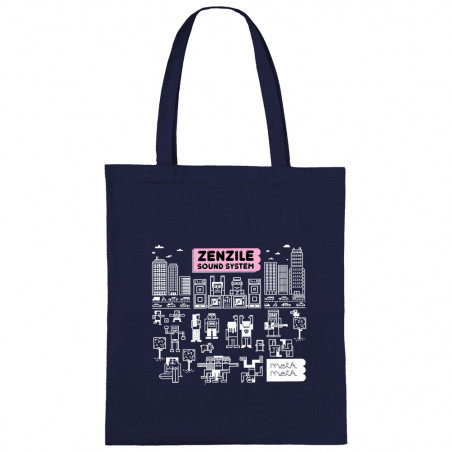 Sac shopping en toile bleu marine Zenzile - Meta Meta (Zenzile)