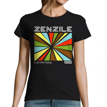 T-shirt femme noir Zenzile - Electric Soul (Zenzile)