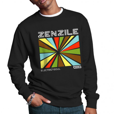 Sweat homme col rond noir Zenzile - Electric Soul (Zenzile)