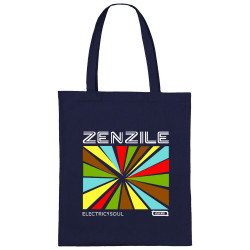 Sac shopping en toile bleu marine Zenzile - Electric Soul (Zenzile)