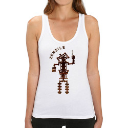 Débardeur femme coton bio blanc Zenzile - Totem (Zenzile)