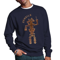 Sweat homme col rond bleu marine Zenzile - Totem (Zenzile)