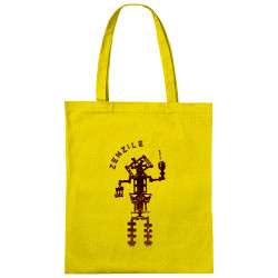 Sac shopping en toile jaune Zenzile - Totem (Zenzile)