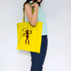 Sac shopping en toile jaune Zenzile - Totem (Zenzile)