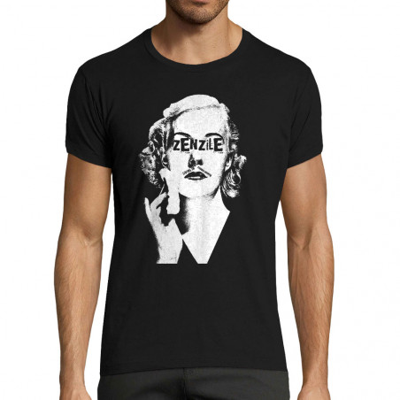 T-shirt homme fit noir Zenzile - Monochrome (Zenzile)