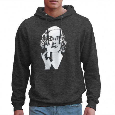 Sweat homme à capuche gris anthracite Zenzile - Monochrome (Zenzile)