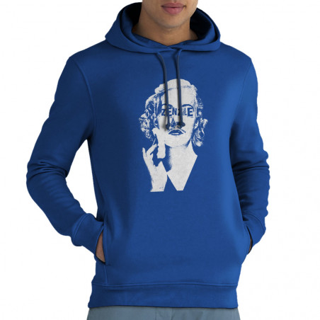 Sweat homme à capuche coton bio bleu royal Zenzile - Monochrome (Zenzile)