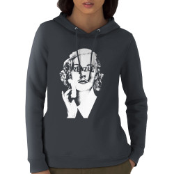 Sweat femme à capuche coton bio gris anthracite Zenzile - Monochrome (Zenzile)