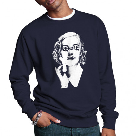Sweat homme col rond bleu marine Zenzile - Monochrome (Zenzile)