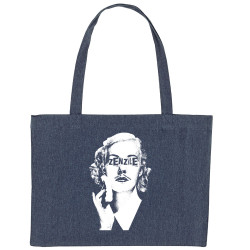 Grand sac shopping en toile recyclé midnight blue Zenzile - Monochrome (Zenzile)