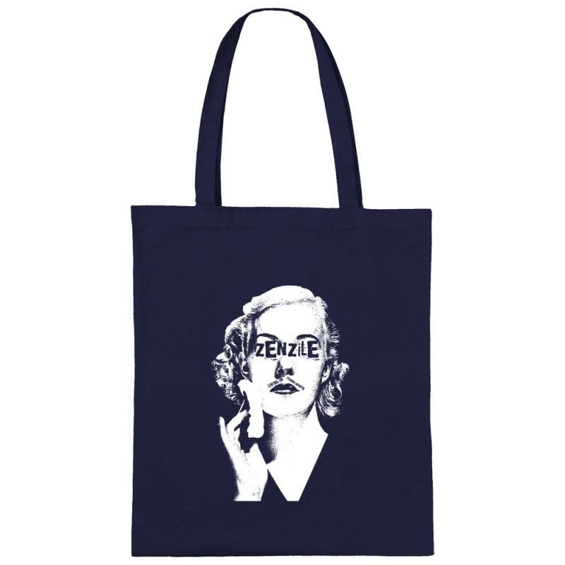 Sac shopping en toile bleu marine Zenzile - Monochrome (Zenzile)