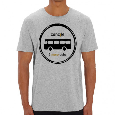 T-shirt homme coton bio gris chiné Zenzile - 5 more Dubs (Zenzile)