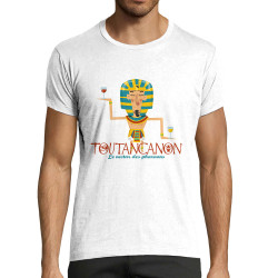 T-shirt homme fit blanc Toutancanon (Andy,Alcool)