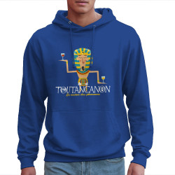 Sweat homme à capuche bleu royal Toutancanon (Andy,Alcool)