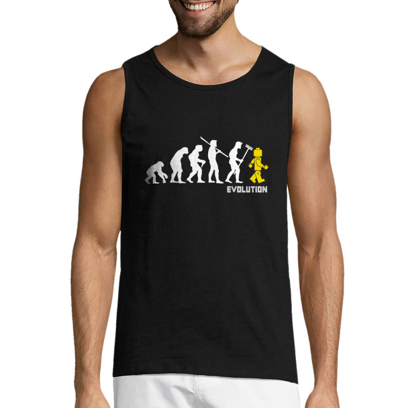Débardeur homme noir Evolution Légo (Gondrax,Humour,Evolution)
