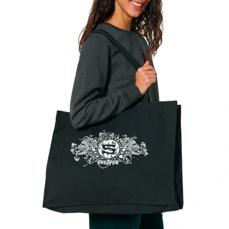 Grand sac shopping en toile...