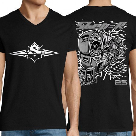 T-shirt homme col V...