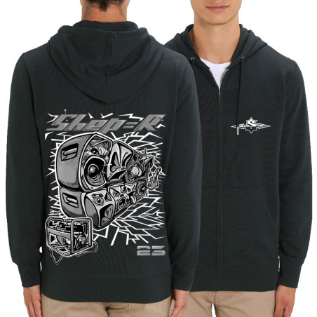 Sweat homme zippé à capuche...