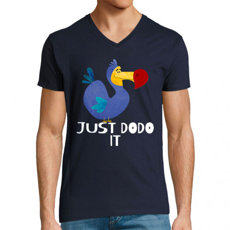 T-shirt homme col V "Just...