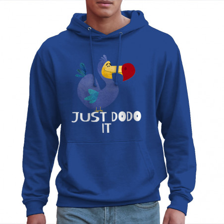 Sweat homme à capuche "Just...