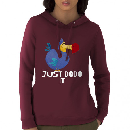 Sweat femme à capuche coton...