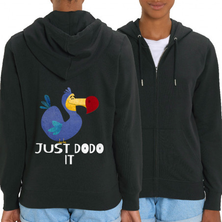 Sweat femme zippé à capuche...