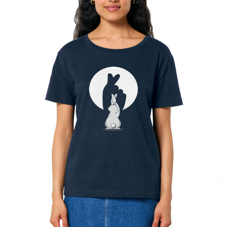 T-shirt femme col large...