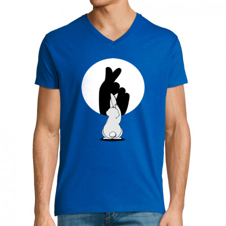T-shirt homme col V "Ombre...