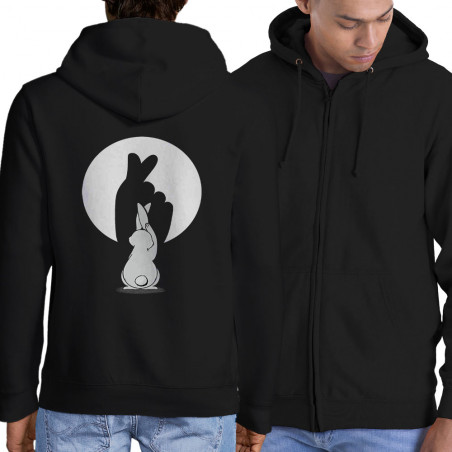 Sweat homme à capuche zippé...