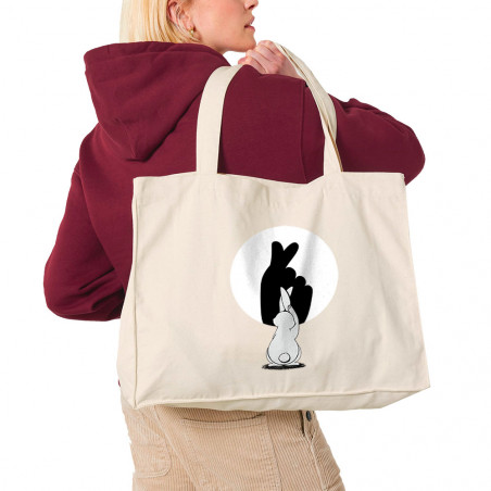 Grand sac shopping en toile...