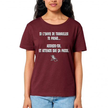 T-shirt femme col large...