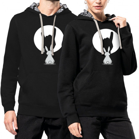 Sweat capuche à motifs...