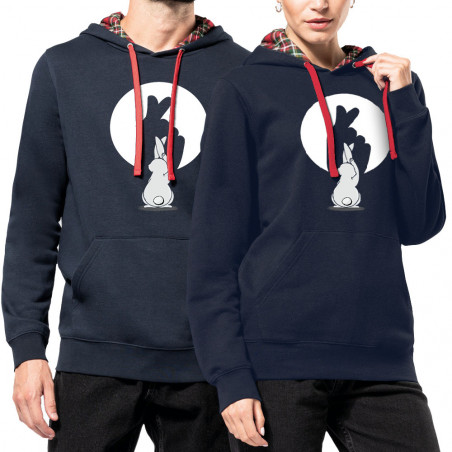 Sweat capuche à motifs...