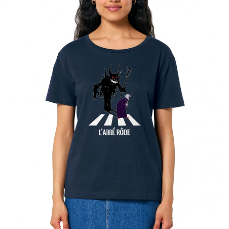T-shirt femme col large...