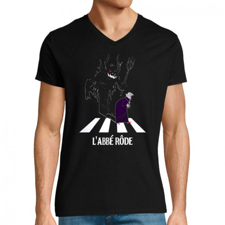 T-shirt homme col V "L'abbé...