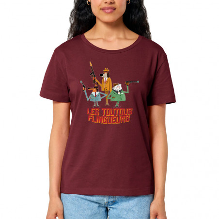 T-shirt femme col large...
