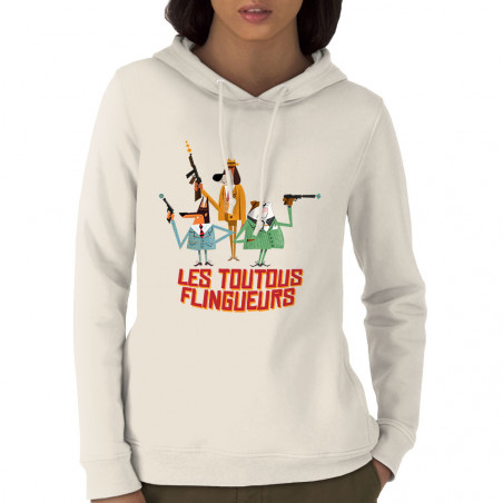 Sweat femme à capuche coton...