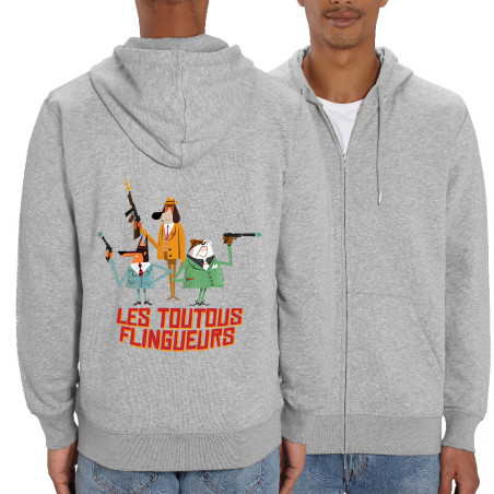 Sweat homme zippé à capuche...