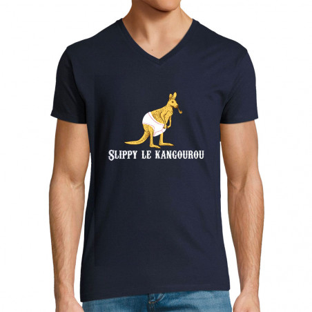 T-shirt homme col V "Slippy...