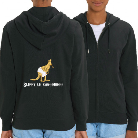 Sweat femme zippé à capuche...