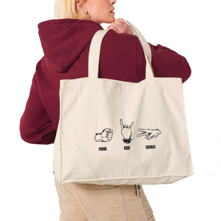 Grand sac shopping en toile...