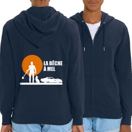 Sweat femme zippé à capuche...