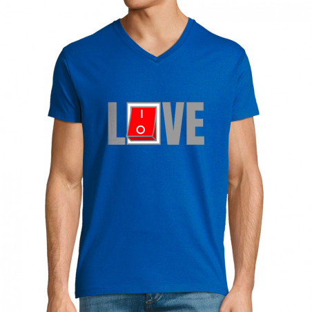 T-shirt homme col V...