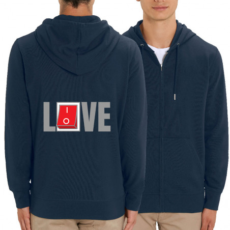 Sweat homme zippé à capuche...