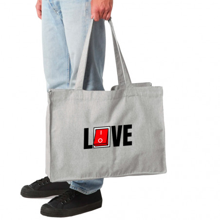 Grand sac shopping en toile...