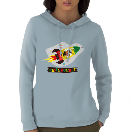 Sweat femme à capuche coton...