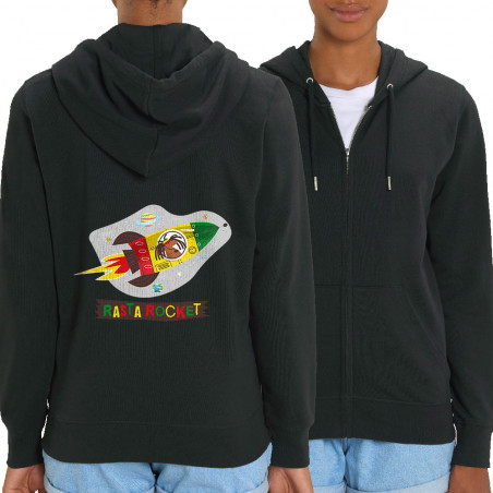 Sweat femme zippé à capuche...