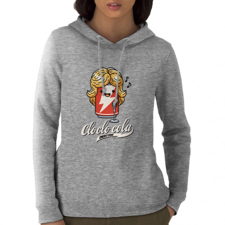 Sweat femme à capuche coton...